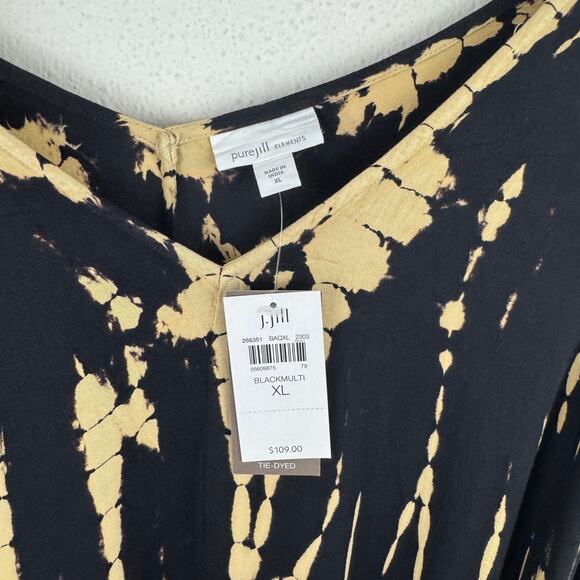 NWT J. Jill Tie Dyed Kaftan Maxi Dress - Picture 3 of 6